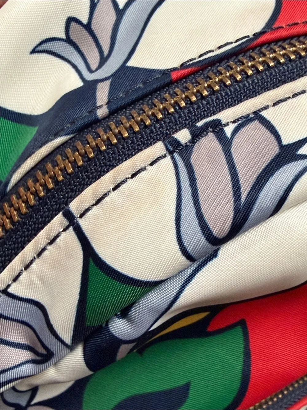 kate spade Dawn Breezy Floral Print Mini Backpack - Navy, white, Red, Green